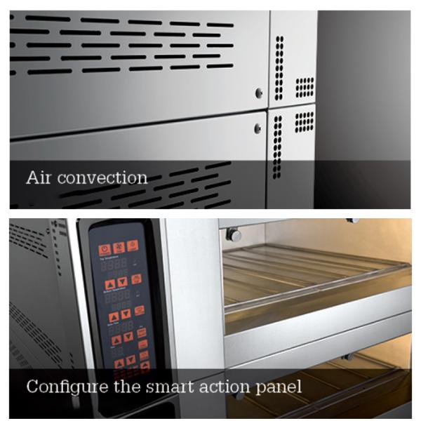 19kw PID Control Combination Bread Bakery Oven With Cabinet