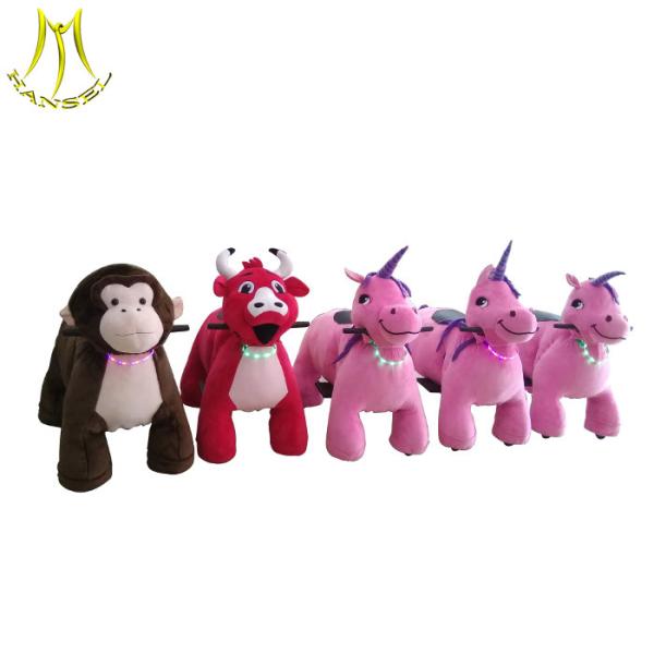 Hansel coin operated animal riding four wheel electric scooter