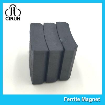 Arc Shaped Permanent Ferrite Magnet For Ceiling Fan Motor SGS Certification