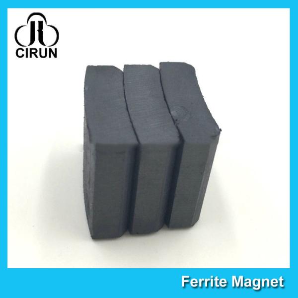 Arc Shaped Permanent Ferrite Magnet For Ceiling Fan Motor SGS Certification