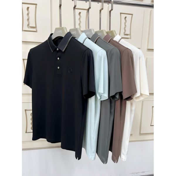 Luxury Men Polo Shirts | Minimalist Design with Contrast Collar, High - End Workmanship Men T-shirt Profession T-shirt Factory