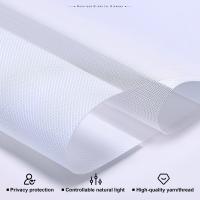 100% de poliéster Zebra persianas de ventana Tejido apagado de doble capa Tejido de cebra