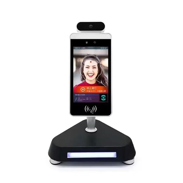 8 Inch High Precision Biometric Face Recognition Terminal, All-in-One Access Control & Time Attendance Machine with Card and Fingerprint Function