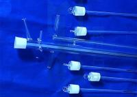 O cilindro do tubo de ensaio do vidro de quartzo transparente dos calefatores fundiu o silicone