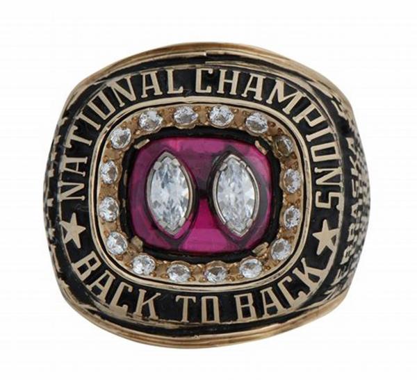 Gold plating Alabama football national championship rings men's custom sports jewelry made in china