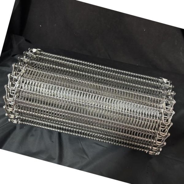 Stainless Steel Freezing Food Conveyor 304 Stainless Steel Spiral Balance Mesh Belt