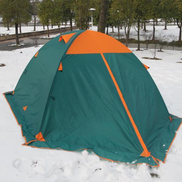 Aluminum Pole Double Layer Camping Tent With Snow Skirt
