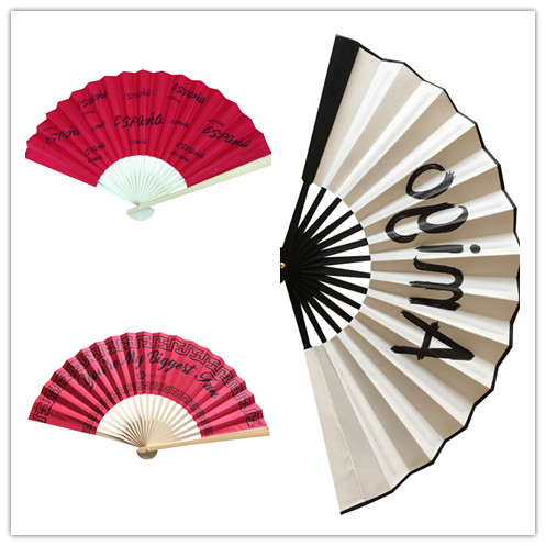 Elegant Foldable Hand Fans 21cm 23cm Customized Handheld Fan For Wedding