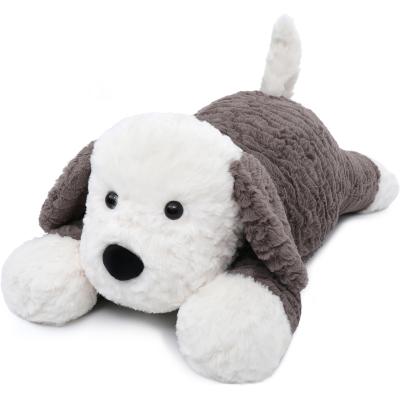 4Lbs Large Heated Unscented Microwavable Dog Throw Pillow 24inch Weighted Stuffed Dog Toy Factory OEM Custom Supplier