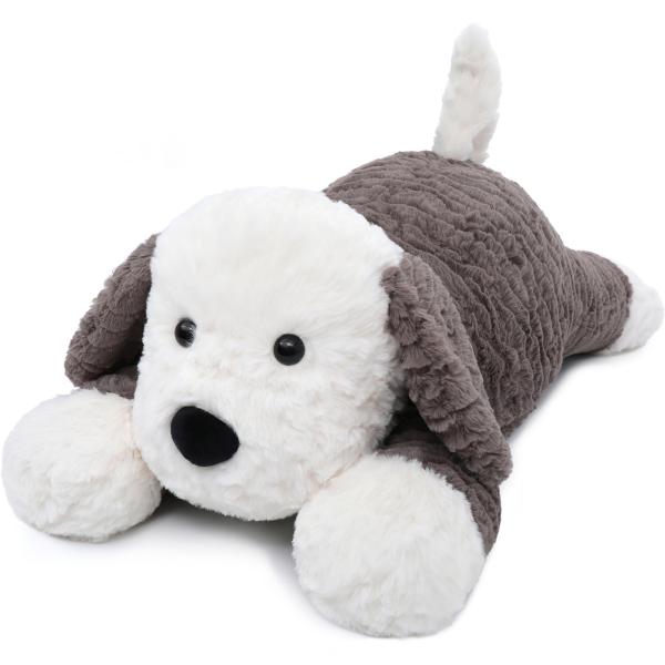 4Lbs Large Heated Unscented Microwavable Dog Throw Pillow 24inch Weighted Stuffed Dog Toy Factory OEM Custom Supplier
