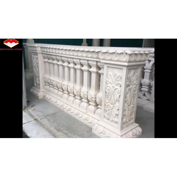 Customized Luxury Marble Staircase Handrail Column for Villa Style Interior Design