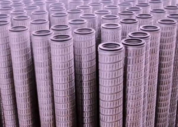 99.98% Cylindrical Gas Coalescing Filter 0.1um High Pressure Natural Gas Filters