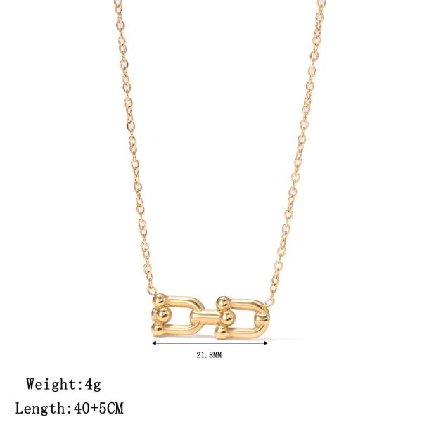 Collier de pendentif en acier inoxydable pour femmes