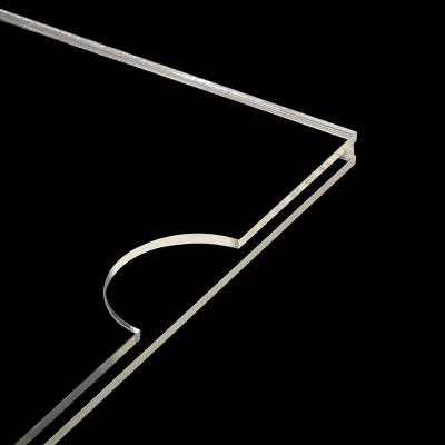 Custom Transparent Plastic Acrylic Sheet Slatwall Brochure Holders Cast Display