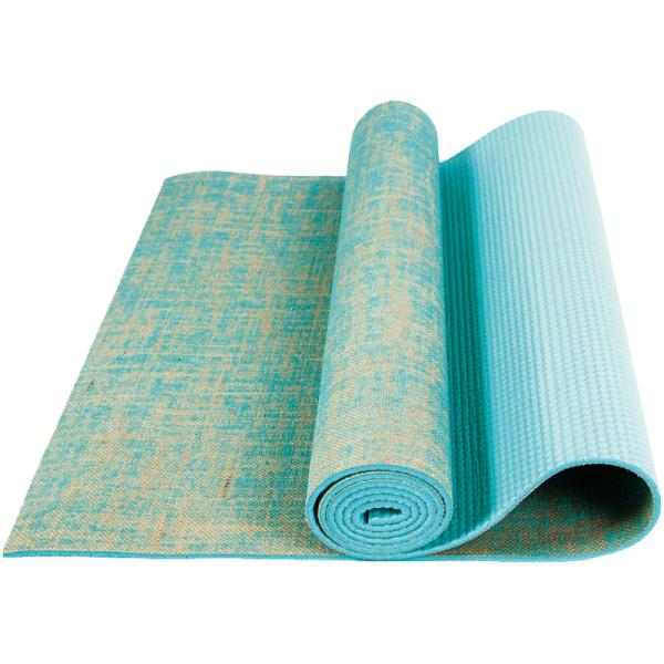 Blue Pvc Yoga Exercise Mats Anti Slip 61cm X 10cm Eco Friendly Fitness