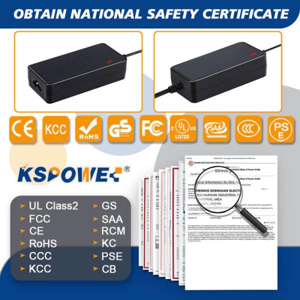 SAA Certified Lithium Battery Charger Cars AU EU 75W 21V Short Circuit Protection