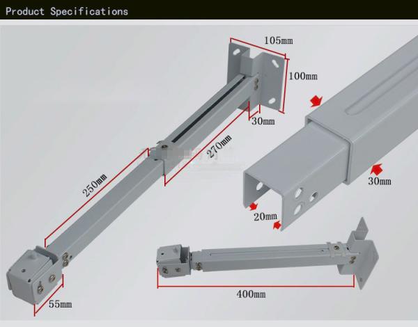 Factory Sale White 4365 Durable Ceiling Mount For HD LED LCD Projector Bracket Roof