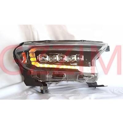 Lâmpadas dianteiras de plástico ABS para Ford Ranger 2015-2021 T7 T8