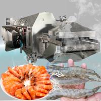 Máquina de ebullición de camarón estable multiscene, línea de procesamiento de mariscos de acero inoxidable