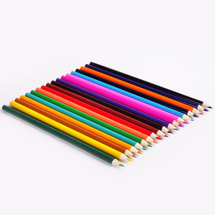 Stationary supply wholesale round 18pcs student colored pencils bulk