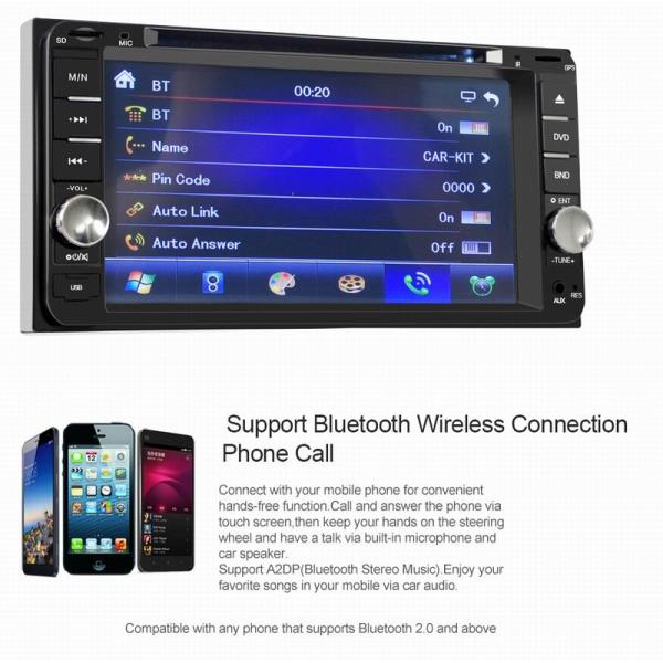 Ouchuangbo 7 inch car dvd gps radio stereo for Toyota universal support BT AUX USB swc