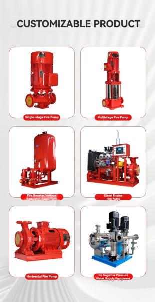 GPM Multistage Dual Power Diesel Engine Fire Pump Set Water Supply System