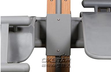 wooden street lamp outdoor fitness sit up board