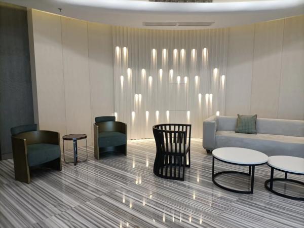 GLM Upholstery Material Hotel Lobby Sofa Sets With Tea Table Mix And Match Style
