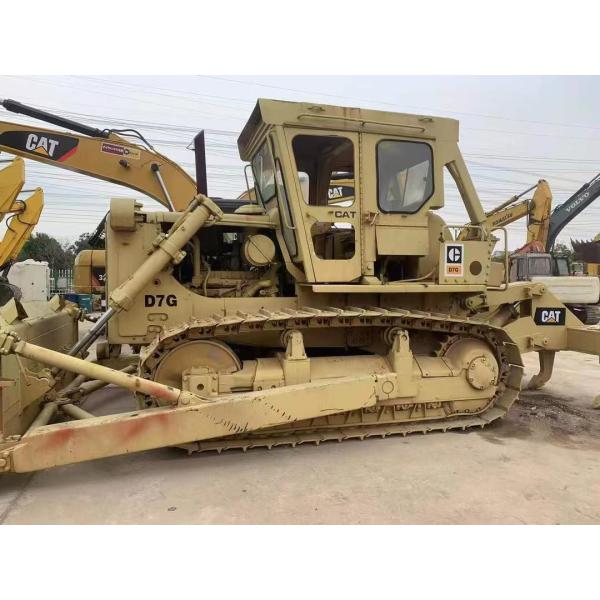 Puissante Caterpillar D7G Dozer d'occasion Économie d'énergie 6 voies lame