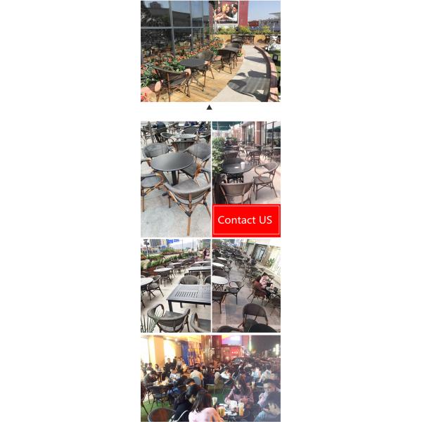 Aluminium	La chaise extérieure moderne de Tableau de café de meubles de jardin a placé UK-GD015