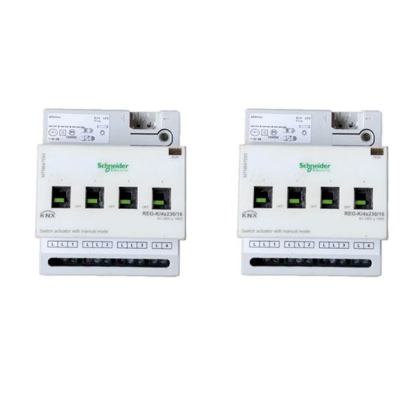 MTN647593 Schneide SpaceLogic KNX REG-K Switch Actuator 4x230V 16A 4 Channel