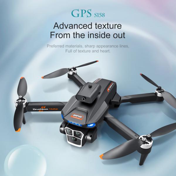 Maximum Flight Time S158 Mini Drone Foldable Quadcopter RC Dron with Obstacle Avoidance and Optical Flow Positioning