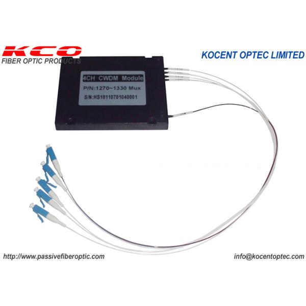 Mux Demux CWDM Fiber Optic Multiplexing 8 Channels 1271nm~1611nm Length-wave LC Connector