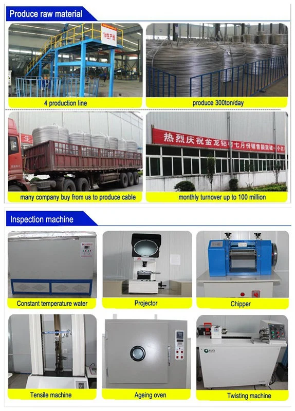 XLPE Insulated ABC Cable Overhead Duplex wire Aluminum Conductor Aerial Bundle cable