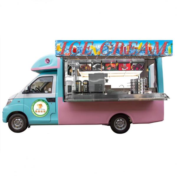 Small Hot Dog Pizza Food Cart with Customized Design and 40kms per hour