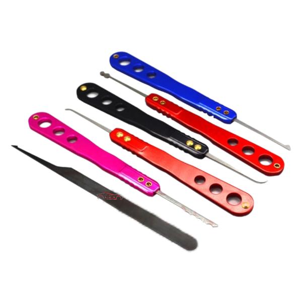 Colorful Lock Pick Set 22 in 1 Aluminum alloy oxidation Auto Lock Pick Kit Locksmith tools