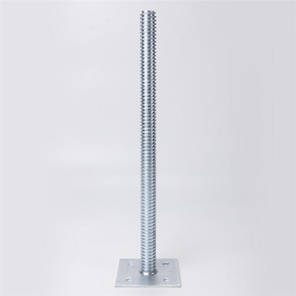 Base ajustable para andamios Q235 de 34 mm