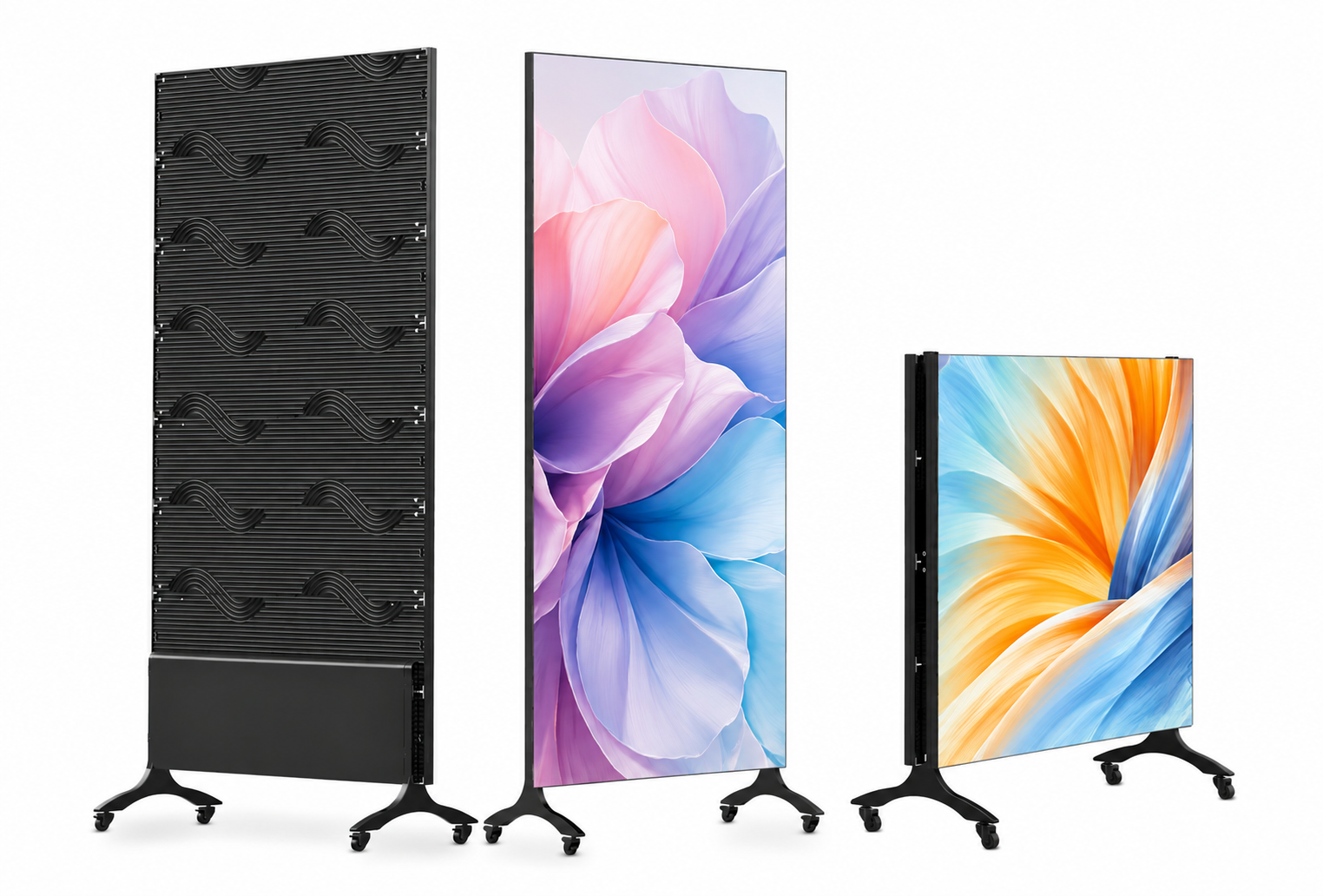 1mx2m P1.56mm Ultra Slim Foldable LED Poster for Digital Advertising and Commercial Promotion