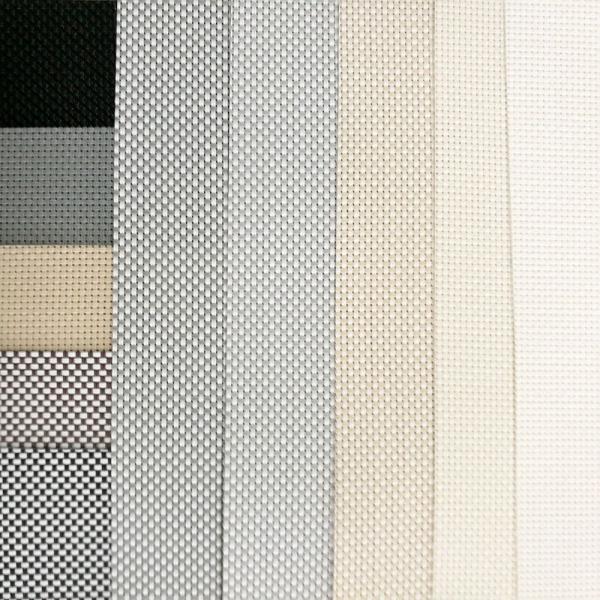 Twill Weaving Motorized Sunscreen Roller Shades , 94 Inch Long Vertical Blinds
