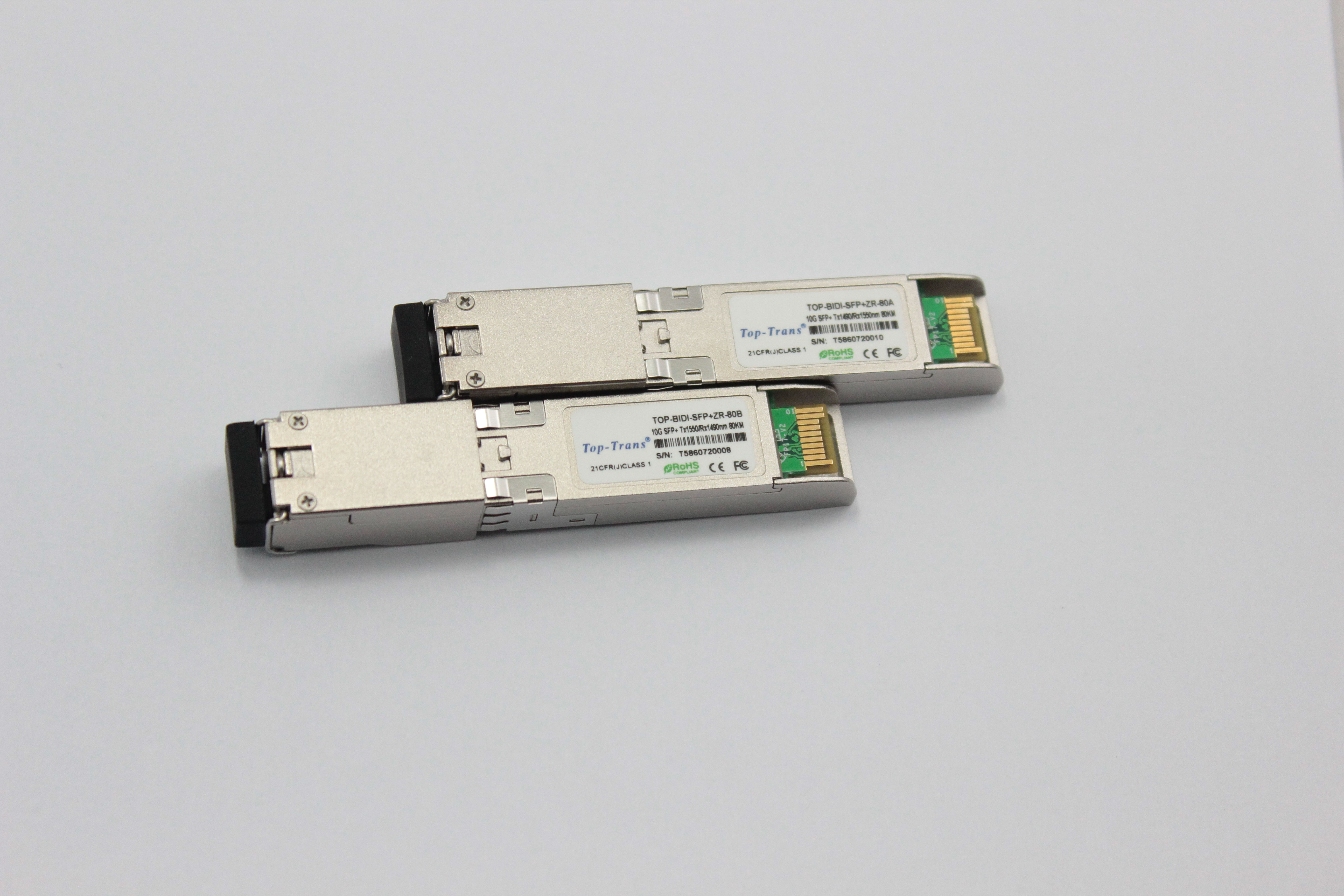 Приемопередатчик SMF BIDI 100km Finisar 10G SFP+ оптически для локальных сетей 10G