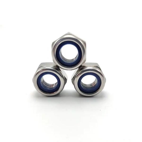 Sistema de medição métrico de aço inoxidável de nailon inserção de fecho de porca DIN985 Design simples