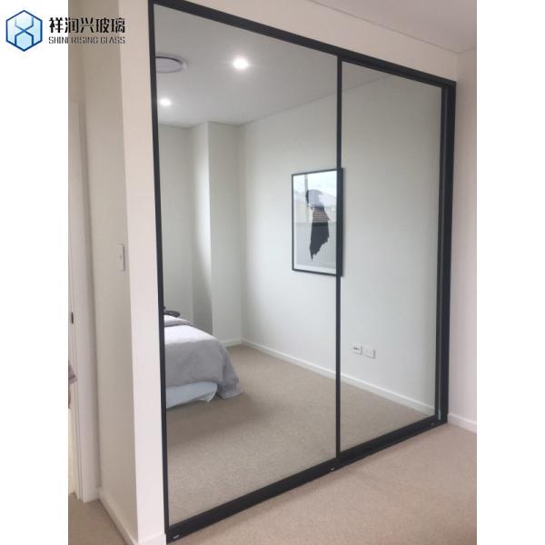 Hotel Furniture Silver Finish Aluminium Coated Float Glass Mirror Sheet 1.8mm