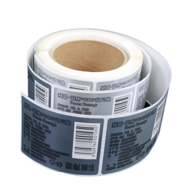 Покрасьте изготовленные на заказ слипчивые ярлыки напечатал бутылку вина обозначает OEM ODM