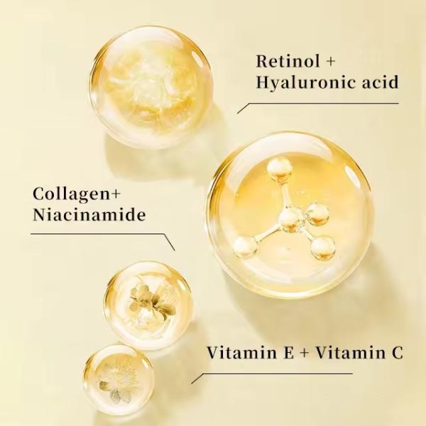 Cosméticos OEM ODM antienvejecimiento con retinol, vitamina C y antioxidantes