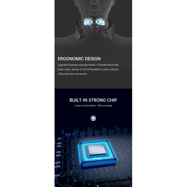 ИМП ульс 1A перезаряжаемые умного радиотелеграфа Massager шеи двойной