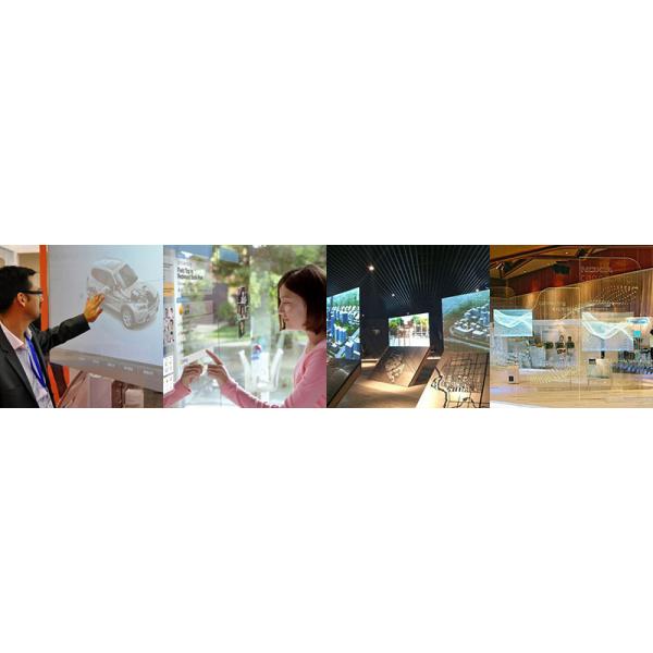 23.6 Inch Projection Touch Screen Interactive Touch Foil Transparent Appearance