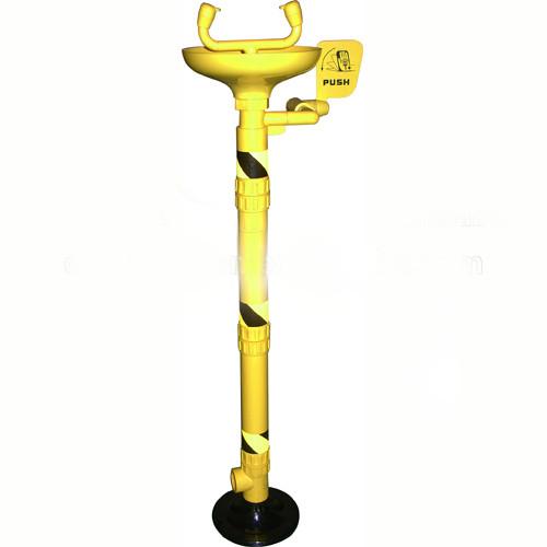 Yellow Steel Lab Casework , Emergency Eyewash Shower With Two Nozzle
