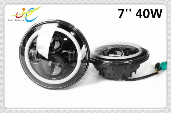 DOT approved 7'' 40W High low beam Jeep wrangler headlight with Daytime running light for Jeep 97-15 Wrangler JK LJ TJ