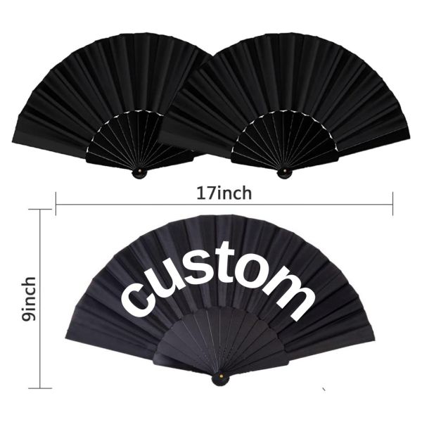 2024 Hot Selling Business Gift Custom Folding Fan Plastic Foldable Hand Fan