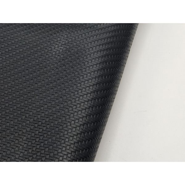 Hot-sale Pvc Carbon Fiber Woven Patterns Artificial Synthetic Leather Cheap Price Chair Sofa Shoes Car Foot Mat Faux Leather